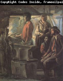 Louis Le Nain A Farrier in His Forge (mk05)